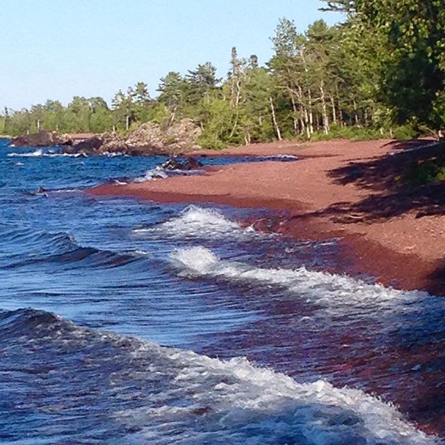 HuntersPointPark along the beach in copperharbor Copper Harbor